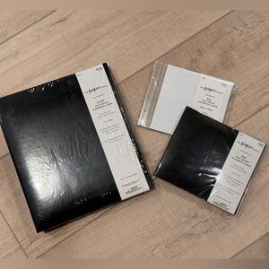 Pair of Post Bound Scrapbook Albums with Sheet Protectors
